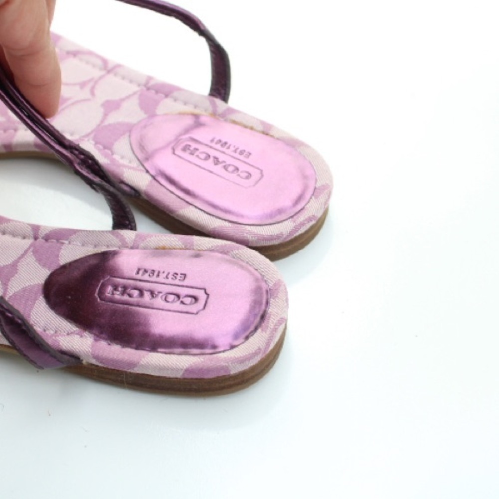 Coach signature logo sandals - Picture 5 of 12